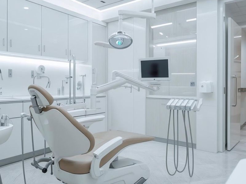 Modern dental office treatment room